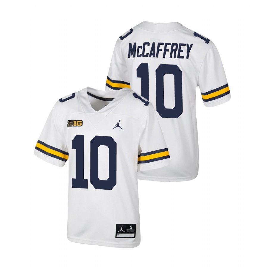 Michigan Wolverines Youth NCAA Dylan McCaffrey #10 White Untouchable College Football Jersey MSA1749RM